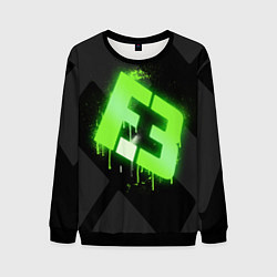 Свитшот мужской Flipsid3: Black collection, цвет: 3D-черный