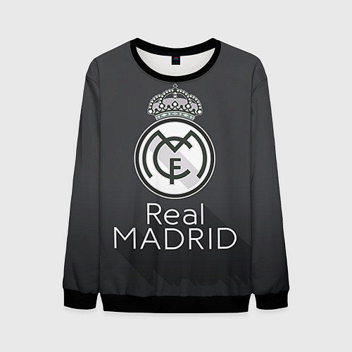 Мужской свитшот Real Madrid / 3D-Черный – фото 1