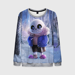 Мужской свитшот Winter forest & Sans