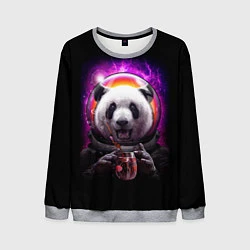 Свитшот мужской Panda Cosmonaut, цвет: 3D-меланж