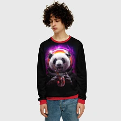 Свитшот мужской Panda Cosmonaut, цвет: 3D-красный — фото 2