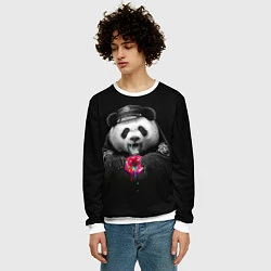 Свитшот мужской Donut Panda, цвет: 3D-белый — фото 2