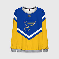 Свитшот мужской NHL: St. Louis Blues, цвет: 3D-меланж