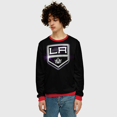 Мужской свитшот Los Angeles Kings / 3D-Красный – фото 3