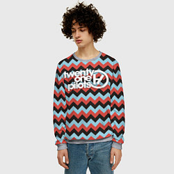 Свитшот мужской 21 pilots, цвет: 3D-меланж — фото 2