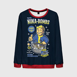 Свитшот мужской Nuka Bombs, цвет: 3D-красный