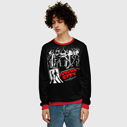 Свитшот мужской Future City, цвет: 3D-красный — фото 2