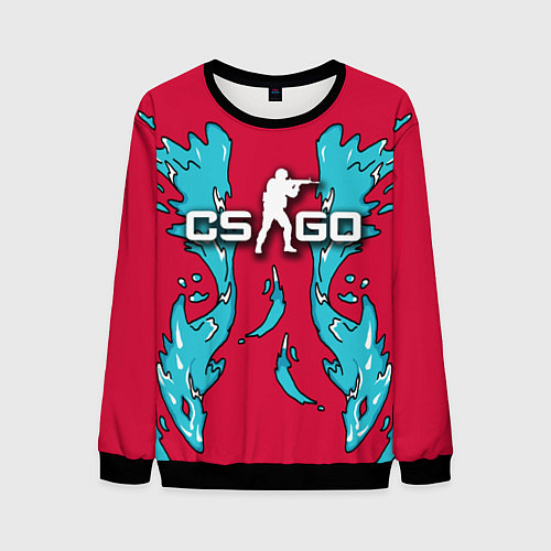 Мужской свитшот CS:GO Spirit of Water / 3D-Черный – фото 1