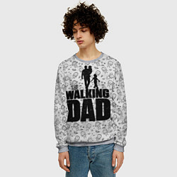 Свитшот мужской Walking Dad, цвет: 3D-меланж — фото 2
