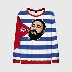 Свитшот мужской Fidel Castro, цвет: 3D-красный