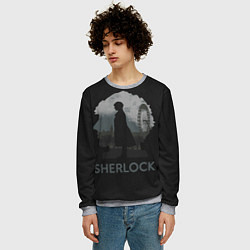 Свитшот мужской Sherlock World, цвет: 3D-меланж — фото 2