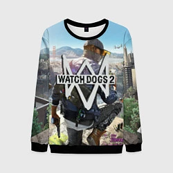 Свитшот мужской Watch Dogs 2, цвет: 3D-черный