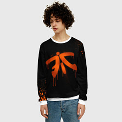 Свитшот мужской Fnatic: Black collection, цвет: 3D-белый — фото 2