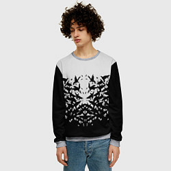 Свитшот мужской Птичий вихрь, цвет: 3D-меланж — фото 2