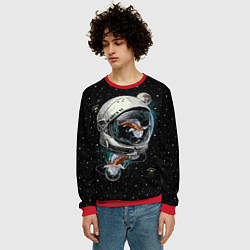 Свитшот мужской Подводный космос, цвет: 3D-красный — фото 2