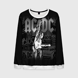 Свитшот мужской AC/DC: Rock You, цвет: 3D-белый