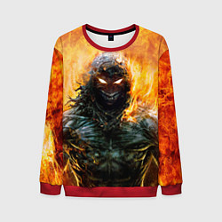 Свитшот мужской Disturbed: Monster Flame, цвет: 3D-красный