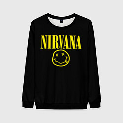 Свитшот мужской Nirvana Rock, цвет: 3D-черный