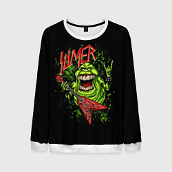 Свитшот мужской Slayer Slimer, цвет: 3D-белый