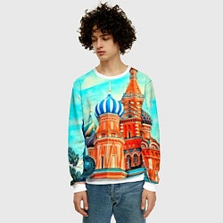 Свитшот мужской Blue Kremlin, цвет: 3D-белый — фото 2