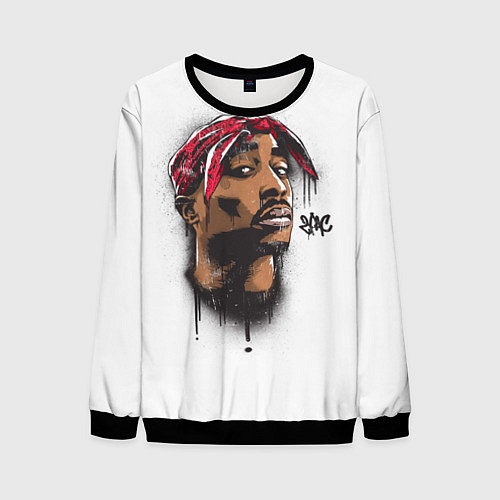 Мужской свитшот 2Pac / 3D-Черный – фото 1