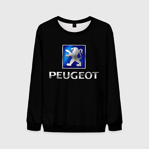 Мужской свитшот Peugeot / 3D-Черный – фото 1