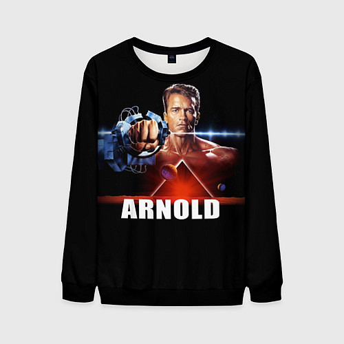 Мужской свитшот Iron Arnold / 3D-Черный – фото 1