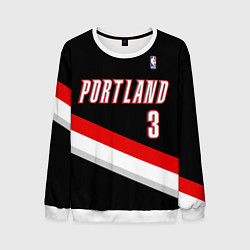 Свитшот мужской Portland Trail Blazers 3, цвет: 3D-белый