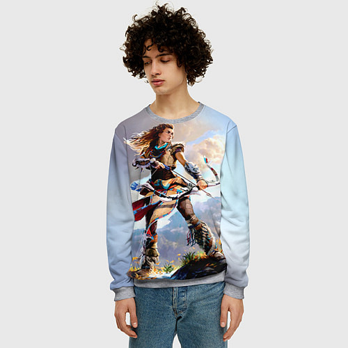 Мужской свитшот HZD 4 / 3D-Меланж – фото 3