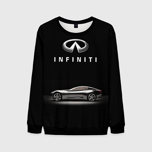 Мужской свитшот Infiniti / 3D-Черный – фото 1