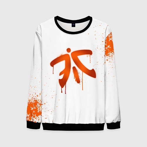 Мужской свитшот Fnatic: White collection / 3D-Черный – фото 1