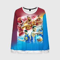 Свитшот мужской Golden State Warriors, цвет: 3D-белый