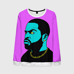 Свитшот мужской Ice Cube: Neon colour, цвет: 3D-белый