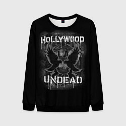 Свитшот мужской Hollywood Undead: LA, цвет: 3D-черный