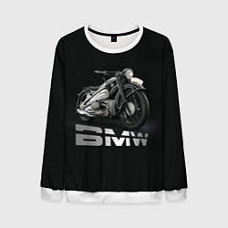 Свитшот мужской Мотоцикл BMW, цвет: 3D-белый