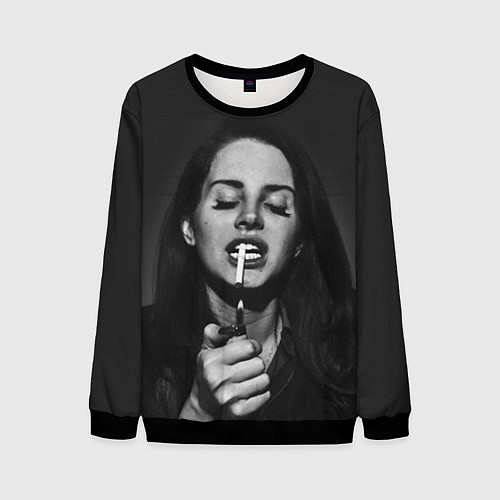 Мужской свитшот Lana Del Rey / 3D-Черный – фото 1