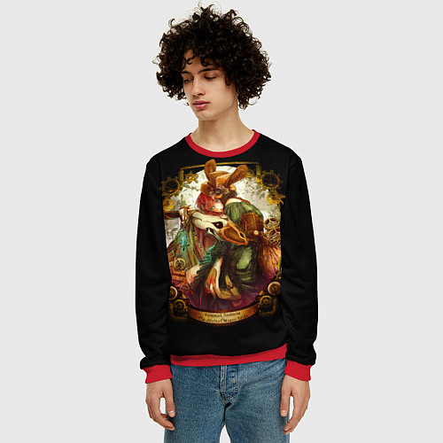 Мужской свитшот Невеста чародея / 3D-Красный – фото 3