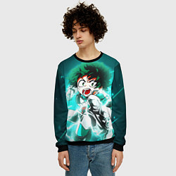 Свитшот мужской Моя геройская академия, цвет: 3D-черный — фото 2