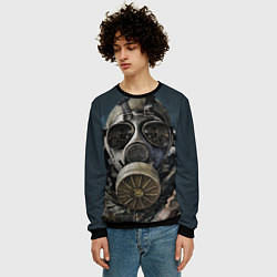 Свитшот мужской STALKER: Mask, цвет: 3D-черный — фото 2