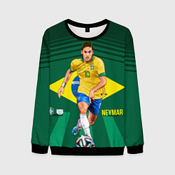 Свитшот мужской Neymar Brazilian, цвет: 3D-черный