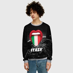 Свитшот мужской Italy, цвет: 3D-меланж — фото 2