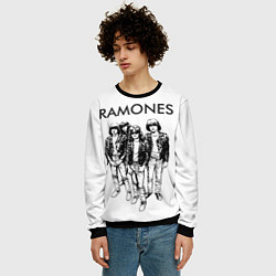 Свитшот мужской Ramones Party, цвет: 3D-черный — фото 2