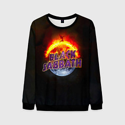 Мужской свитшот Black Sabbath земля в огне