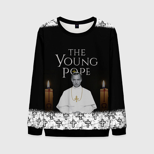 Мужской свитшот Молодой Папа Римский / 3D-Черный – фото 1