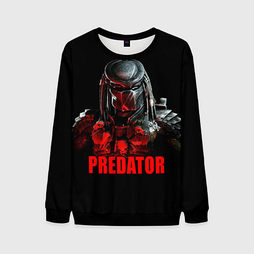 Мужской свитшот Iron Predator / 3D-Черный – фото 1