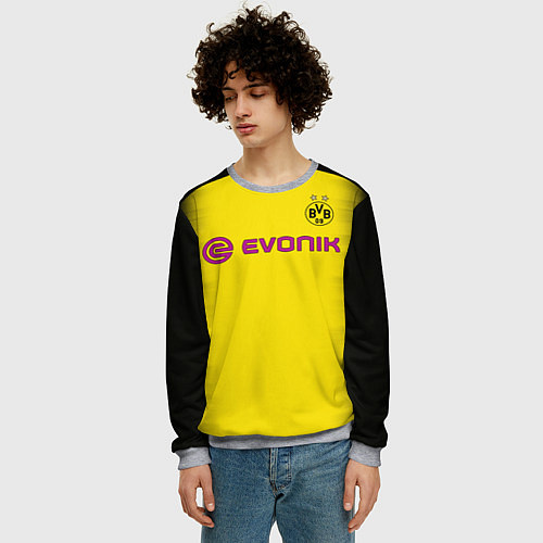 Мужской свитшот BVB FC: Aubameyang Away 17/18 / 3D-Меланж – фото 3