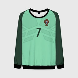 Свитшот мужской Сборная Португалии: Роналду ЧМ-2018, цвет: 3D-черный