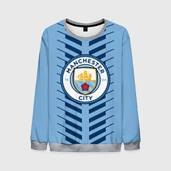 Свитшот мужской FC Manchester City: Creative, цвет: 3D-меланж