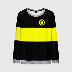 Свитшот мужской Borussia 2018 Black and Yellow, цвет: 3D-меланж