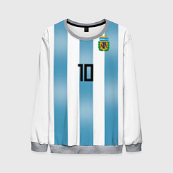 Свитшот мужской Сборная Аргентины: Месси ЧМ-2018, цвет: 3D-меланж